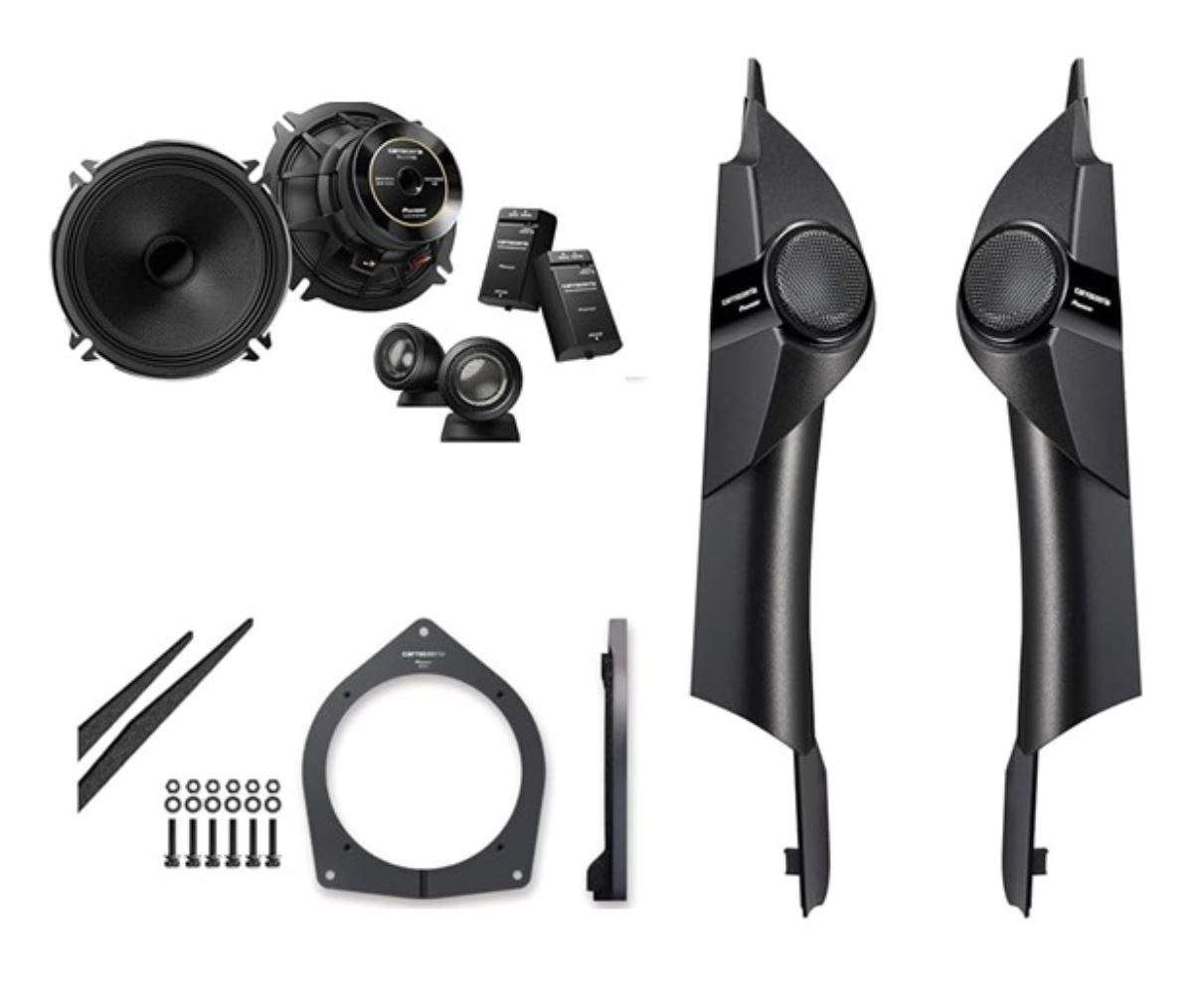 ハイエース200 カスタムフィットスピーカー TS-C1740S+UD-K5311+UD-K304