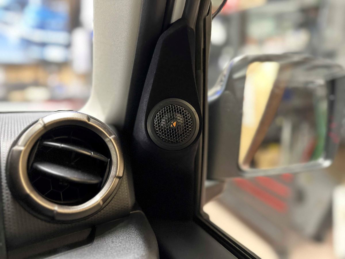 ジムニープラン専用ツイーター埋め込み製作フロッキードアミラー