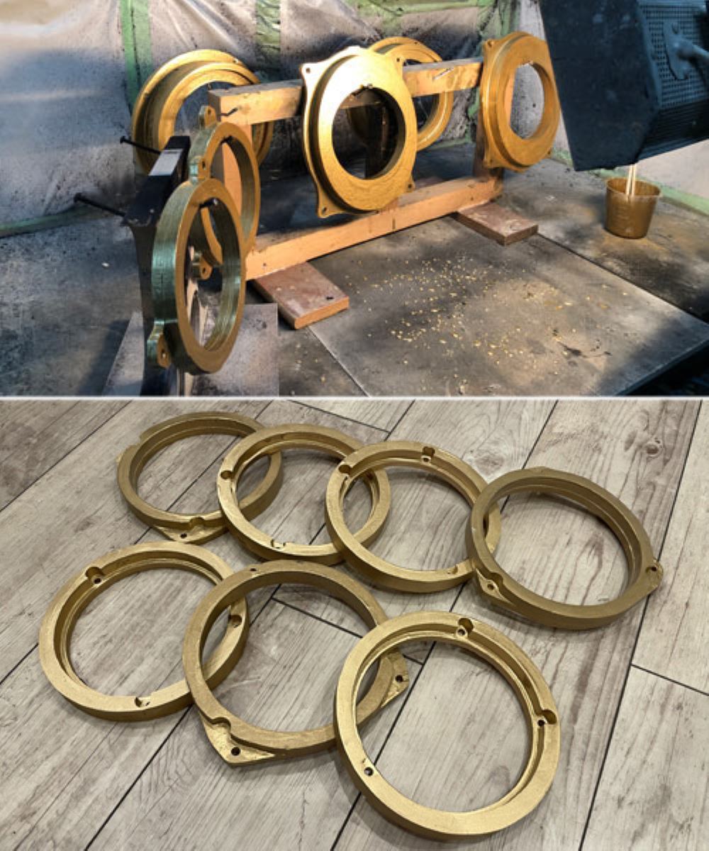 真鍮銅コーティングインナーバッフル＋ハイブリッドバッフル