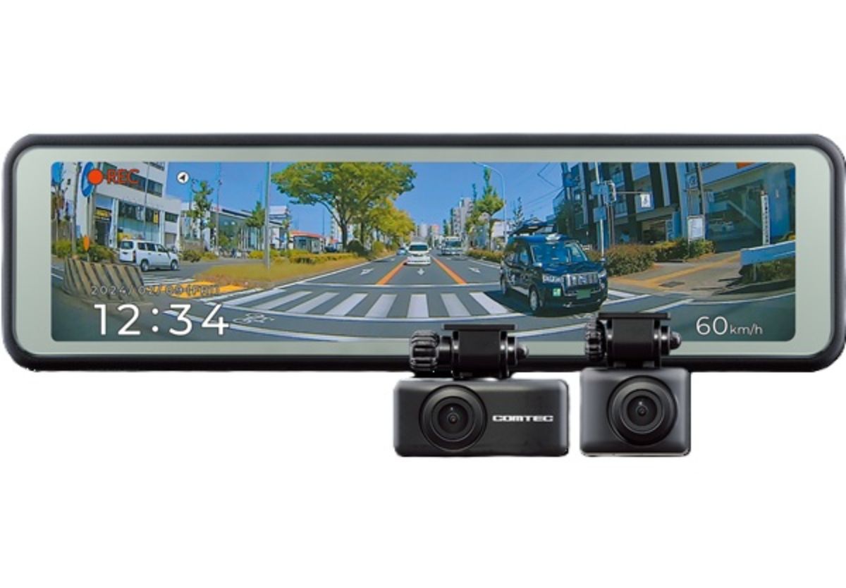 GPS搭載ミラー型ドライブレコーダー 前後2カメラ  ZDR048