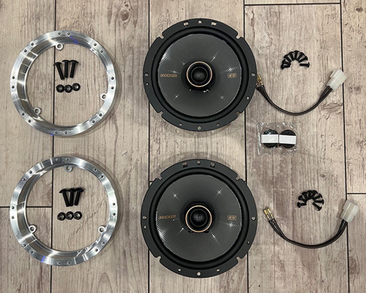 Jimny KICKER KSC6704 アルミバッフル フロント・ノマドリアスピーカーKIT