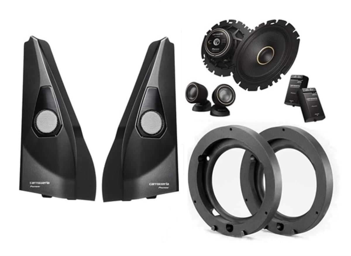 ジムニー/ジムニーシエラ用 16cmセパレート2ウェイスピーカー TS-C1640S+UD-K124+UD-K301