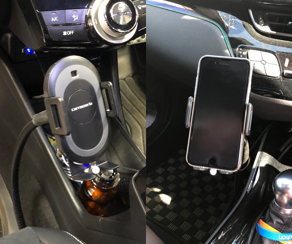 オリジナルQi付電動式充電アームホルダー